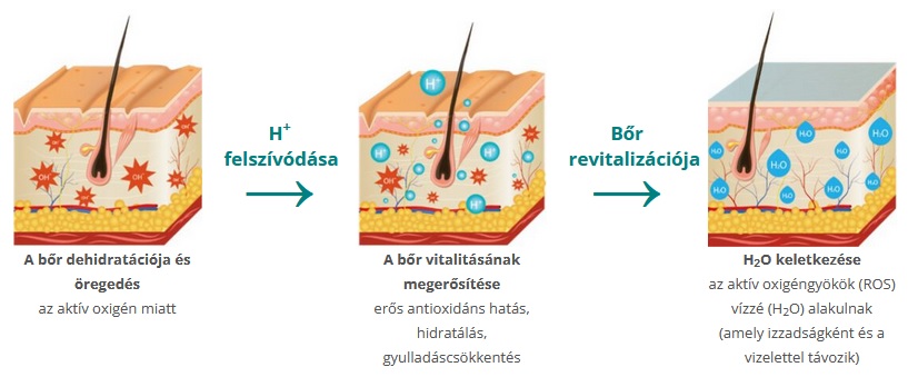 Bőr revitalizáció hidrogéndús vízzel